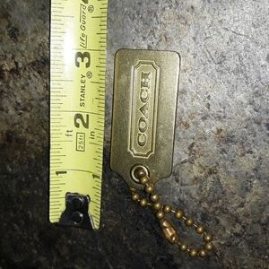 Vintage Coach Large Metal Tag